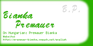 bianka premauer business card